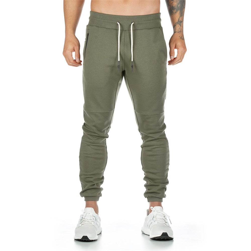 Joggers Sweatpants Men Casual Pants Solid Color Gym Fitness Workout Sportswear Trousers Autumn Winter Male Crossfit Trackpants