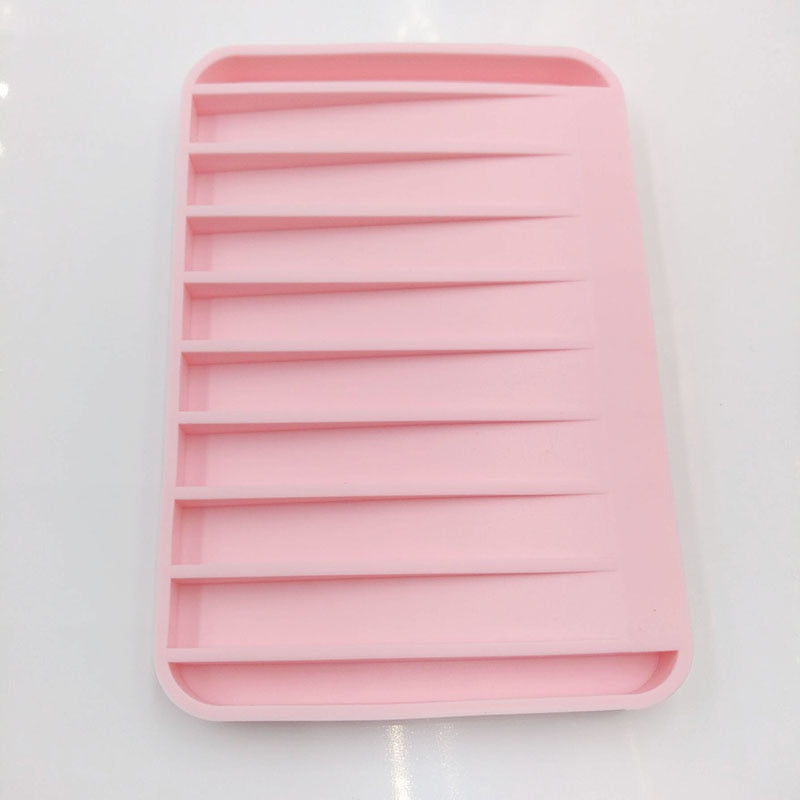 Silicone Soap Holder Flexible Soap Dish Plate Holder Tray Soapbox Container Storage For Bathroom Kitchen