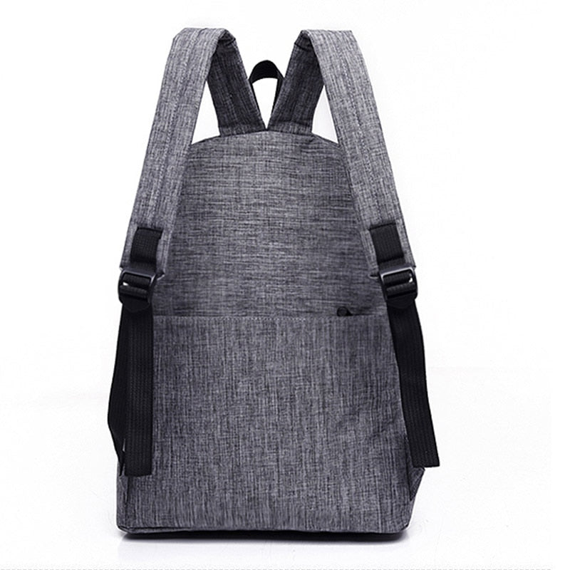 Canvas black Backpack College Student School Backpack Bags for Teenagers Mochila/Casual Rucksack Travel Daypack