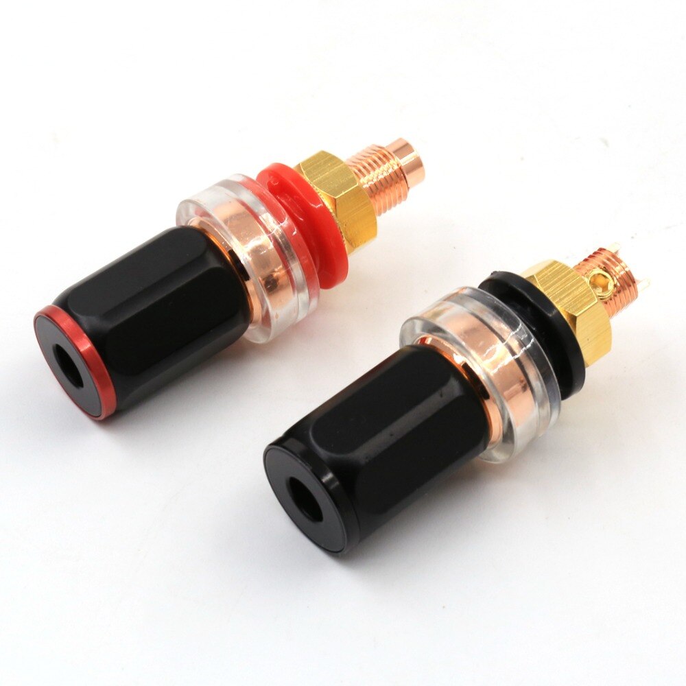 4PCS Terminal Binding Post 4MM Banana Plug Socket HI-END binding post amplifier speaker audio connector terminal