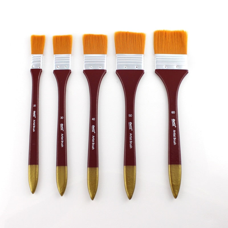 1Pcs Paint Brushes Acrylic DIY Graffiti Brush Set For Artist Oil Scrubbing Brush School Drawing Paint Stationery Supplies