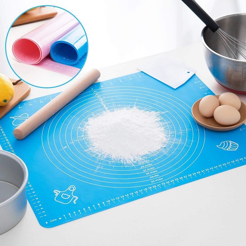 Kitchen Accessories Silicone Baking Mats Sheet Pizza Dough Non-Stick Maker Holder Pastry Cooking Tools Utensils Kitchen Gadgets