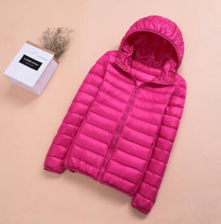 Spring Womens Down Jackets Ultra Light Winter Duck Down Coat Short Hoodie Puffer Jacket Parkas