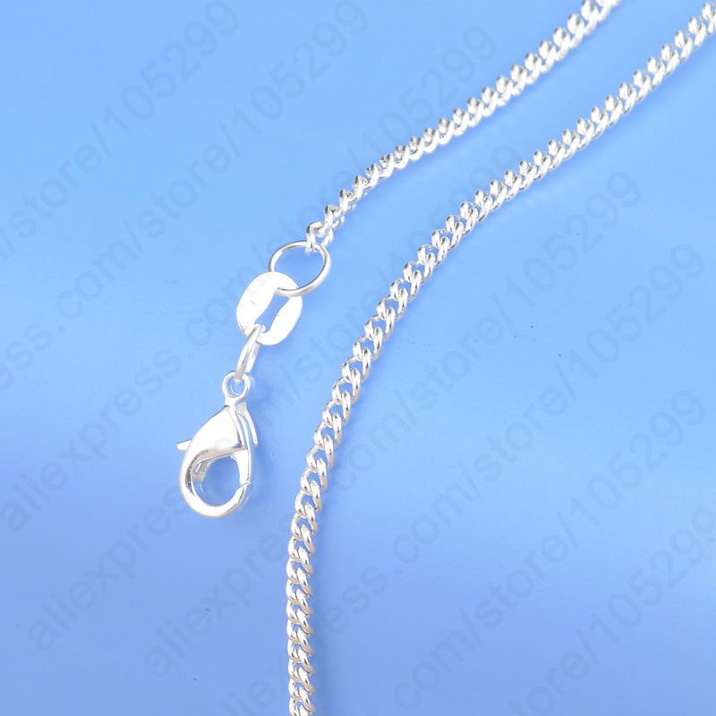 Jewelry Sample Order 20Pcs Mix 20 Styles 18" Genuine 925 Sterling Silver Link Necklace Set Chains+Lobster Clasps 925 Tag