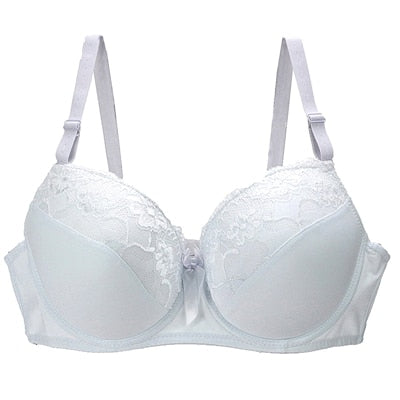 Sexy Bra Plus Size Underwear Wireless Adjustable Lace Womens Breast Lining BCDE Cup Large Female Lingerie