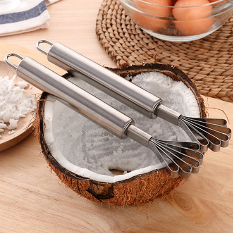 Stainless Steel  Coconut Shaver Kitchen Gadgets Fruit Tools Hanging Seafood Accessories Multifunction Fish Clean Scales Tools