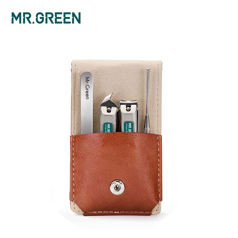 MR.GREEN Professional Stainless steel nail clippers set home 4 in 1 manicure tools grooming kit art portable nail personal clean