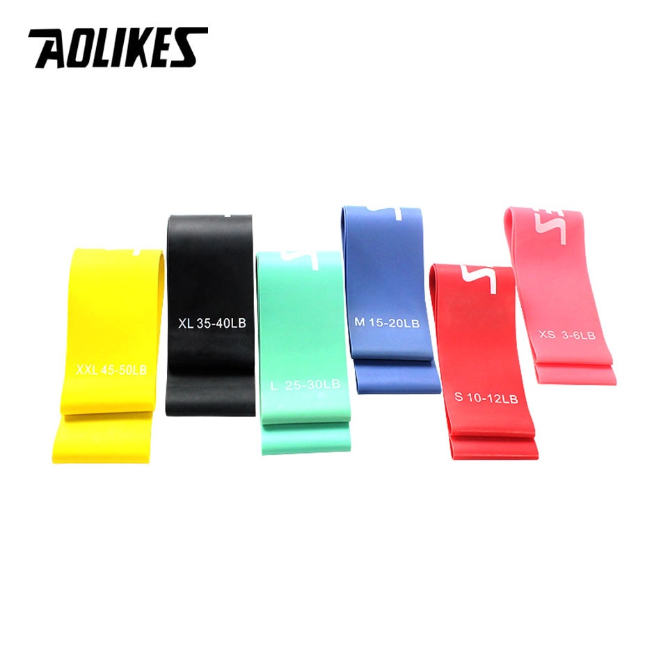 1PCS Resistance Band 6 Levels Available Natural Latex Gym Strength Training Rubber Loop Bands Fitness CrossFit Equipment