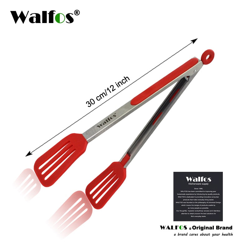 Size S/L Stainless Steel and Silicone Food Tongs for Cooking Kitchen Tongs Kitchen Tools BBQ Clip Salad