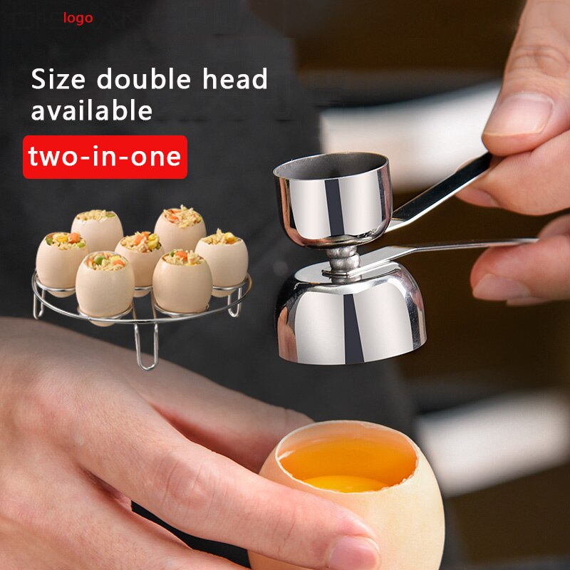 Egg opener portable creative egg top shell cutting machine stainless steel home kitchen tools cooking gadgets metal