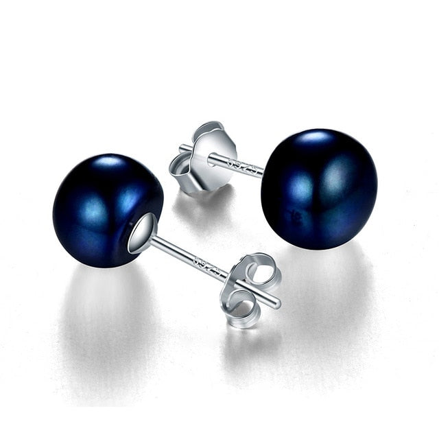 Pearl earrings fashion jewelry silver stud earrings for women super deal with gift box