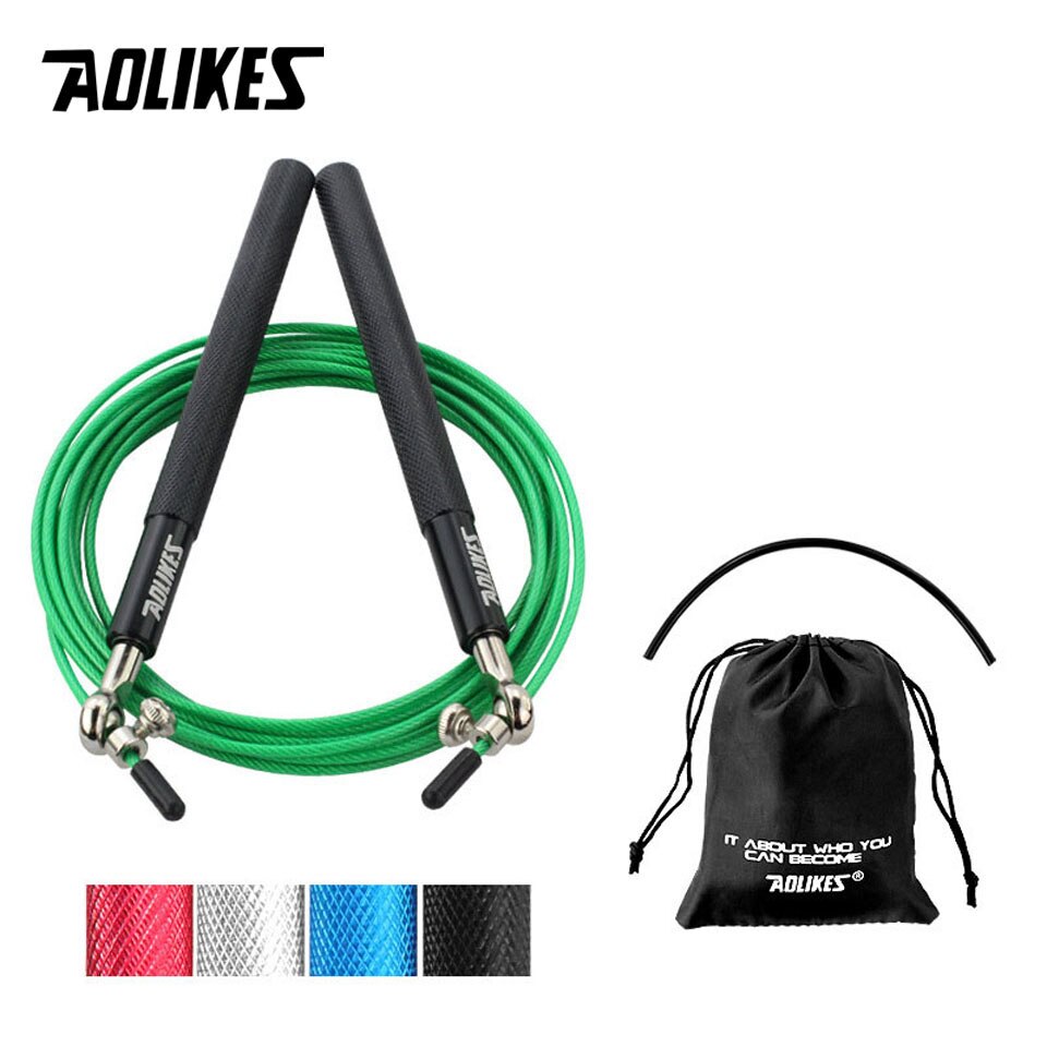 1 Pcs Professional 3 in 1 Skipping Rope Crossfit Speed Jump Rope For Fitness Skip Workout Training With Carrying Bag Spare Cable