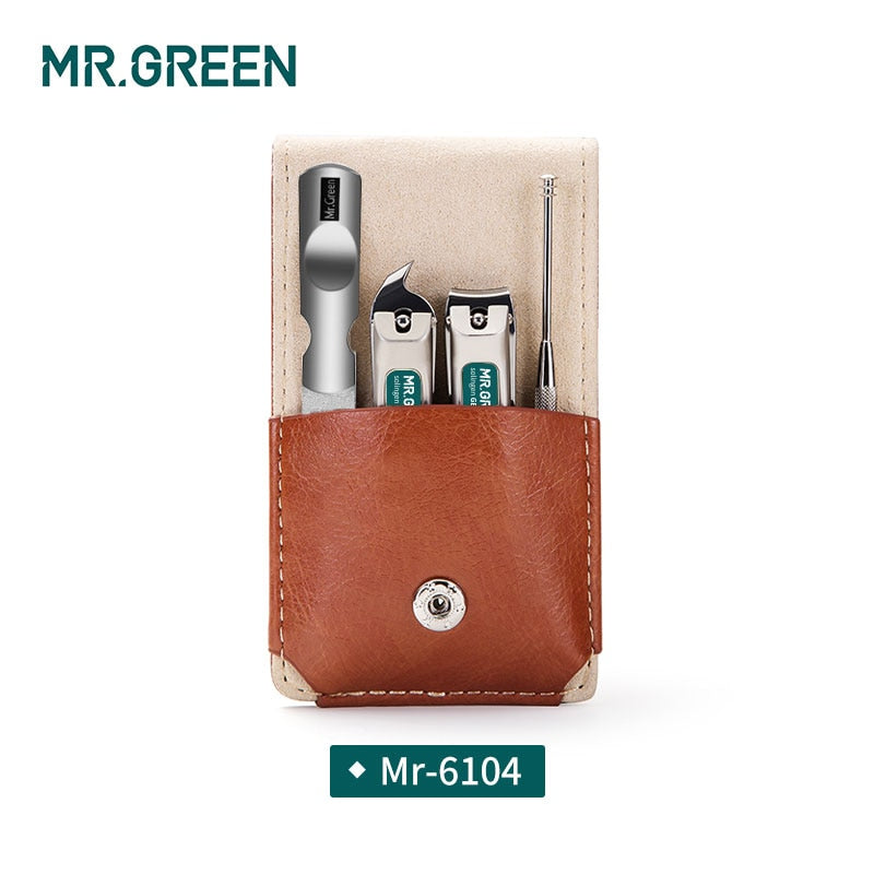 MR.GREEN Professional Stainless steel nail clippers set home 4 in 1 manicure tools grooming kit art portable nail personal clean