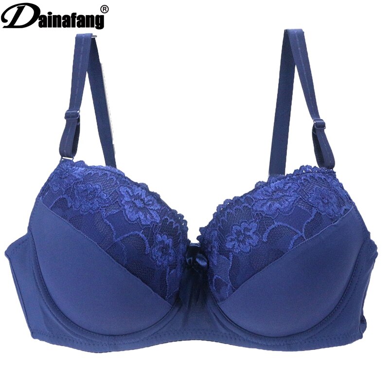 Sexy Bra Plus Size Underwear Wireless Adjustable Lace Womens Breast Lining BCDE Cup Large Female Lingerie