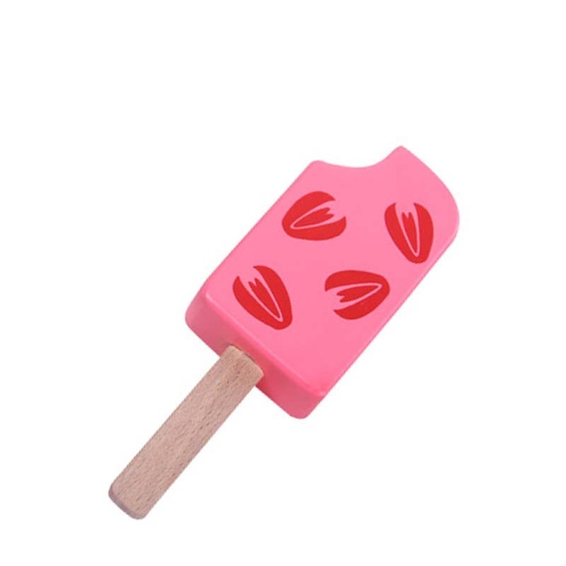 Toy Woo Wooden Kitchen Toys Pretend Play Ice Cream Food Toys Play Gift For Children Kitchen Magnetic Vanilla Chocolate -5