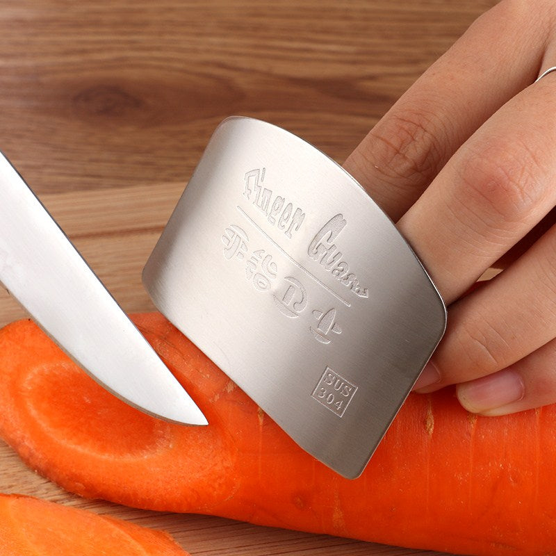 1PC Stainless Steel Finger Guard Finger Safe Protector Knife Cutting Vegetables Finger Protection Tool Creative Kitchen Gadget