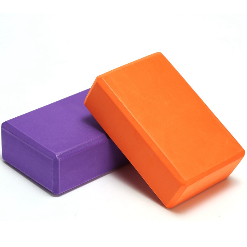 2PCS Gym Fitness EVA Yoga Block Colorful Foam Block Brick for Crossfit Exercise Workout Training Bodybuilding Equipment