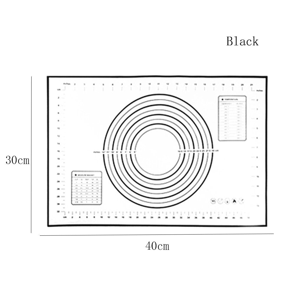 Kitchen Accessories Silicone Baking Mats Sheet Pizza Dough Non-Stick Maker Holder Pastry Cooking Tools Utensils Kitchen Gadgets