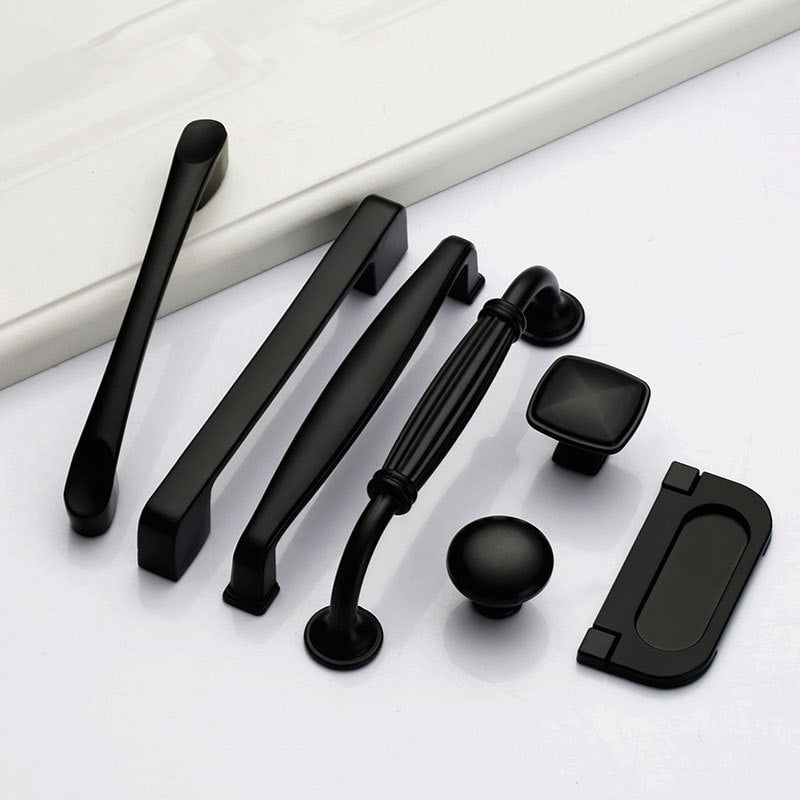 Black Handles for Furniture Cabinet Knobs and Handles Kitchen Handles Drawer Knobs Cabinet Pulls Cupboard Handles Knobs