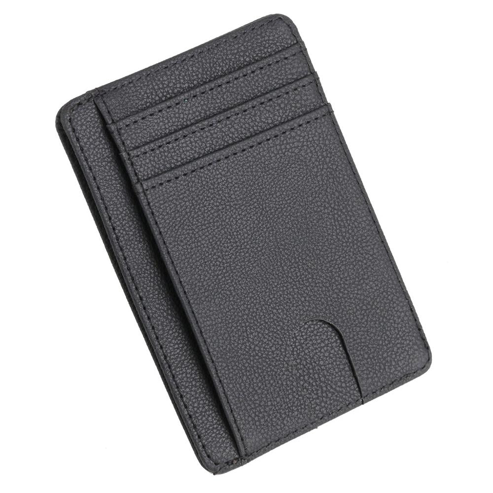 THINKTHENDO Slim RFID Blocking Leather Wallet Credit ID Card Holder Purse Money Case for Men Women 2020 Fashion Bag 11.5x8x0.5cm