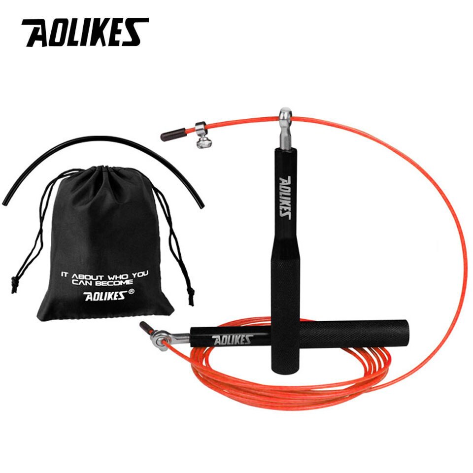 1 Pcs Professional 3 in 1 Skipping Rope Crossfit Speed Jump Rope For Fitness Skip Workout Training With Carrying Bag Spare Cable