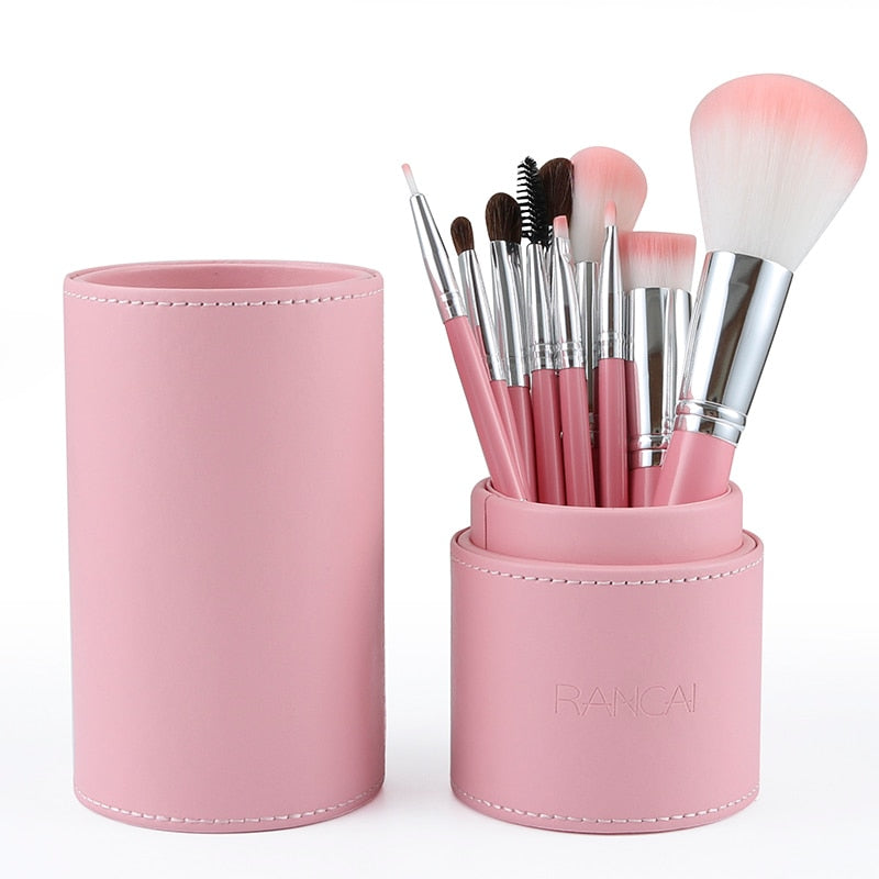 RANCAI10/15pcs High Quality  Makeup Brushes Set Beauty Powder Eyebrochas Eyeshadow Brush Complete Kit Cosmetics Tools