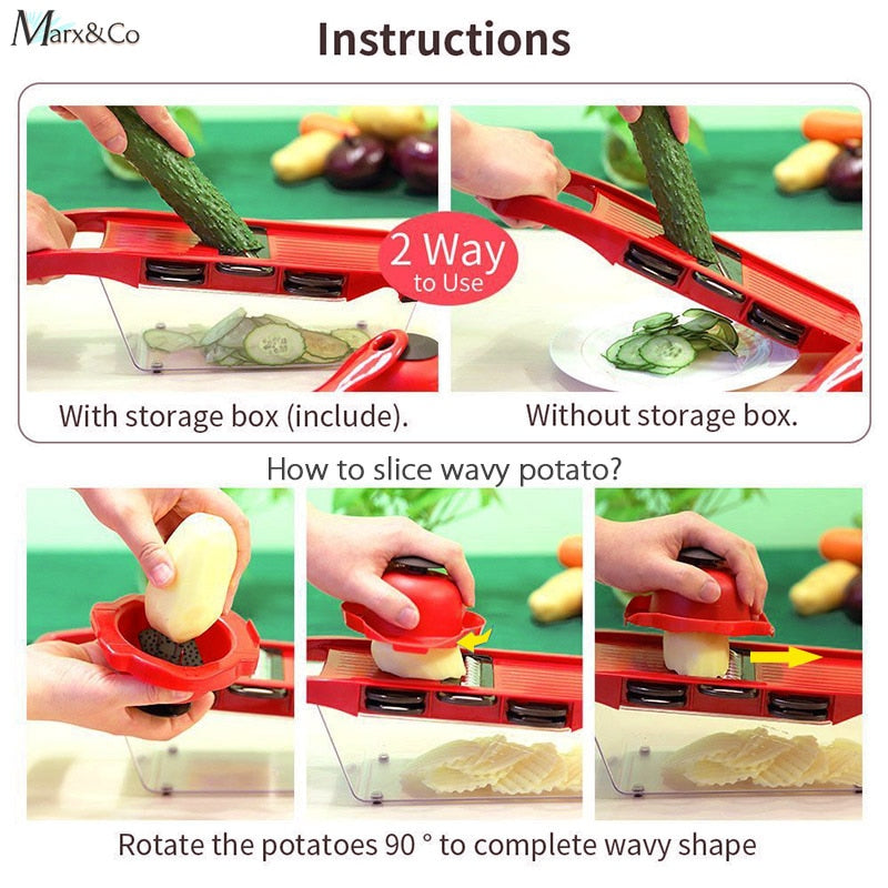 Vegetable Slicer Cutter Peeler Carrot Potato Cheese Onion Grater Steel Blade Kitchen Accessories Fruit Cooking Tools