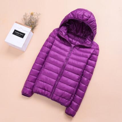 Spring Womens Down Jackets Ultra Light Winter Duck Down Coat Short Hoodie Puffer Jacket Parkas