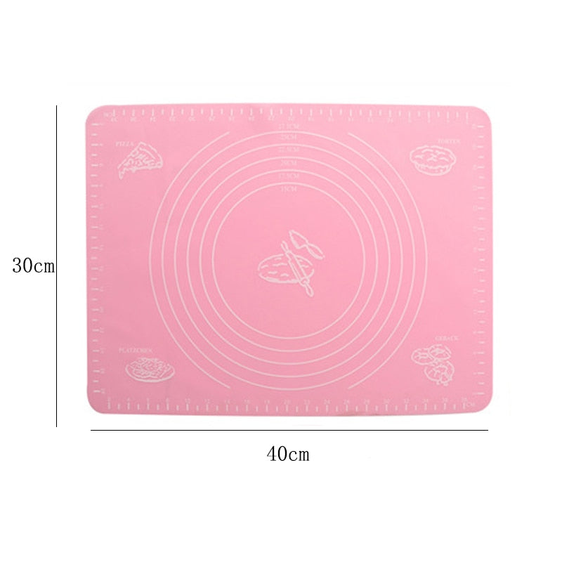 Kitchen Accessories Silicone Baking Mats Sheet Pizza Dough Non-Stick Maker Holder Pastry Cooking Tools Utensils Kitchen Gadgets