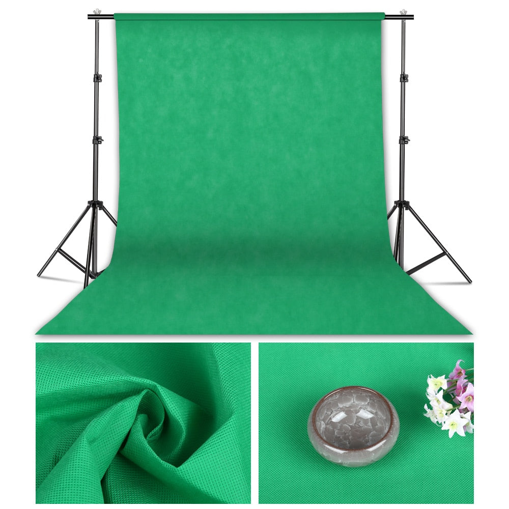 1.6Mx2M/3M/4M Photography Photo Studio Simple Background Backdrop Non-woven Solid Color Green Screen Chromakey 10 color Cloth