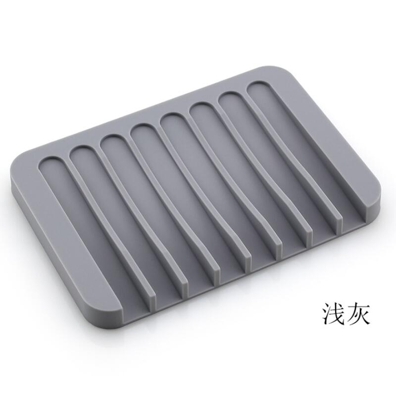 Silicone Soap Holder Flexible Soap Dish Plate Holder Tray Soapbox Container Storage For Bathroom Kitchen