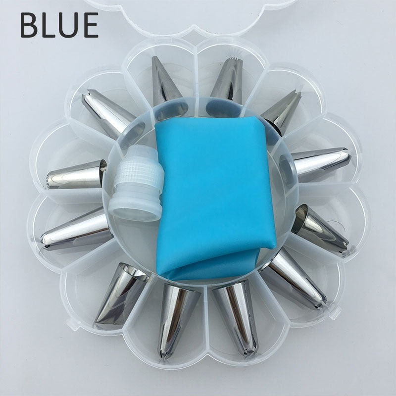 12 to 26Pcs Cake Decorating Tools Pipe Icing Nozzles Baking Supplies Stainless Steel Dessert Decoration Kitchen Accessories