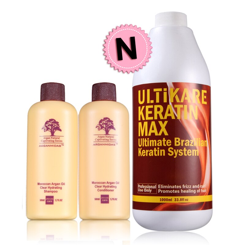 Keratin -1000ml Brazilian Keratin Treatment 5% Make Hair Straight, smooth & shiny