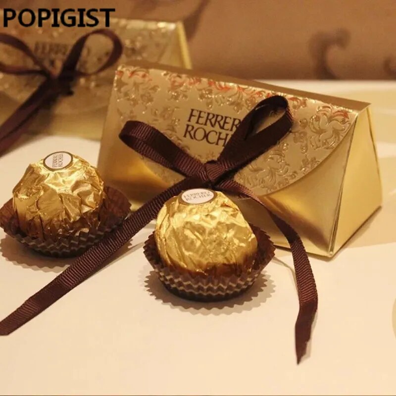 Creative Wedding Favors Supplies Candy Boxes Party Baby Shower Gift Ferrero Rocher Chocolates Box Sweet Gifts Bags Supplies