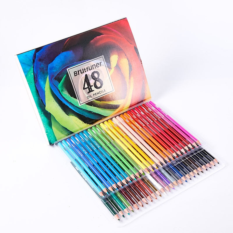 Multicolour 180 Colors Professional Watercolor Pencils Set Artist Painting Sketching Wood Soft Color Pencil School Art Supplies