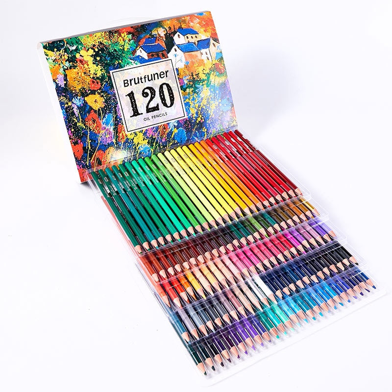 Multicolour 180 Colors Professional Watercolor Pencils Set Artist Painting Sketching Wood Soft Color Pencil School Art Supplies