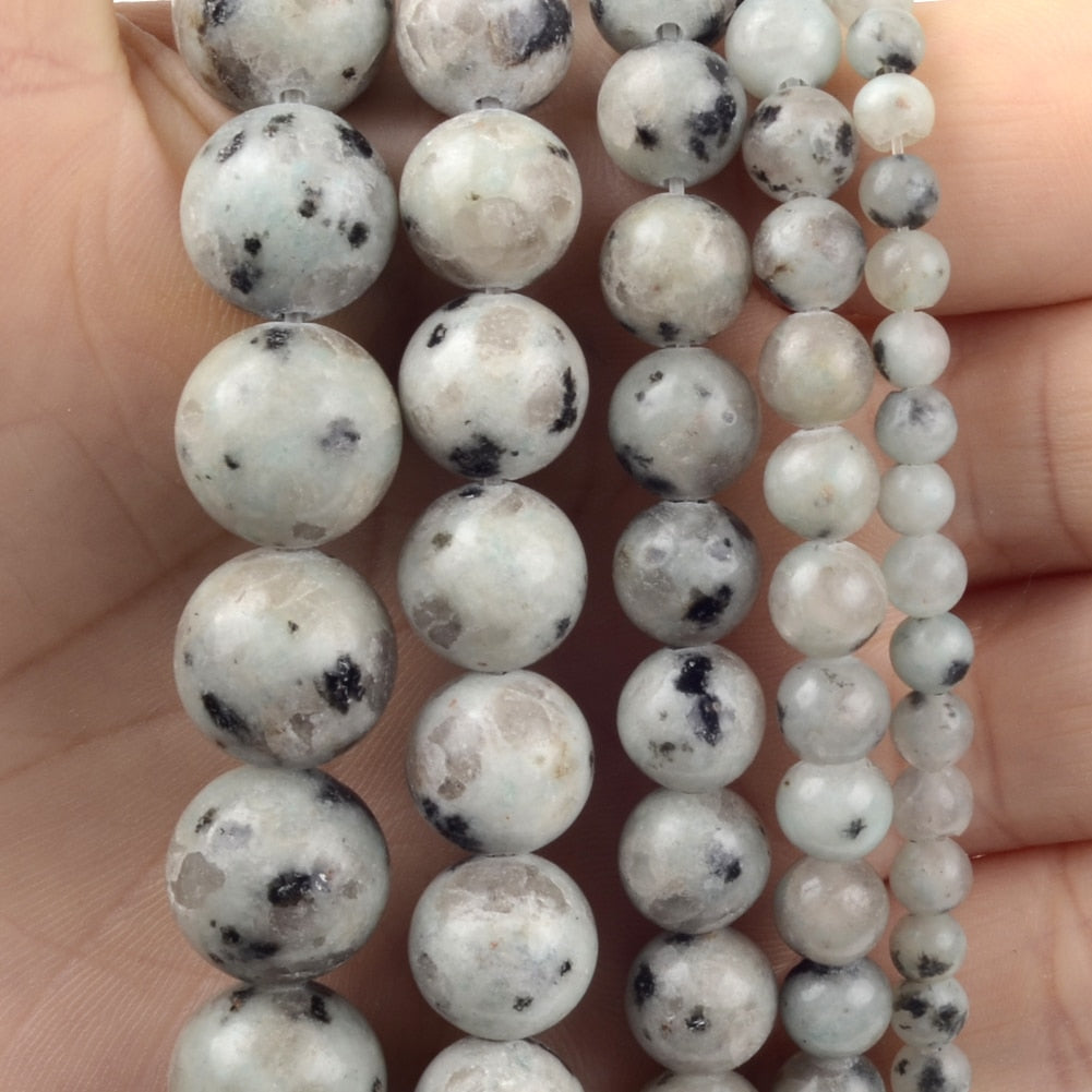 42 Style Natural Stone Beads 4 6 8 10mm Lava Amazonite Agates Amethysts Turuoqises Round Beads for Jewelry Making Diy Bracelets