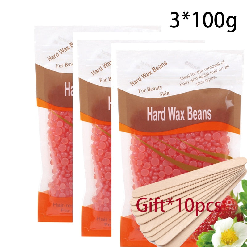 200g 300g/Pack Wax beans Removing Bikini Face Hair Legs Arm Hot Film Wax Pellet Hard Wax Hair Removal Bean For Women Men