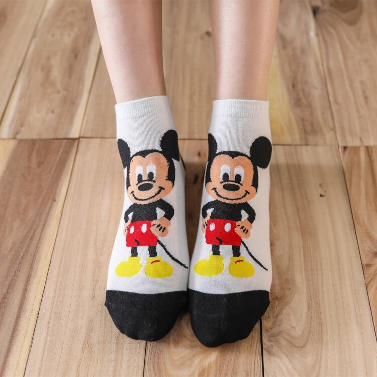 5 Pairs/Lot women socks Casual Korea cartoon animal socks Cotton Cute girl funny mouse duck ankle socks size 35-41