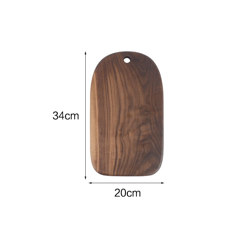 Black walnut cheese board special-shaped cutting boards solid wood rootstock hole wood board kitchen stuff