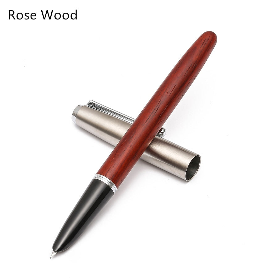 Remastered Classic Wood Fountain Pen 0.38mm Extra Fine Nib Calligraphy Pens Jinhao 51A Stationery Office School Supplies A6994