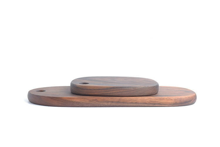 Black walnut cheese board special-shaped cutting boards solid wood rootstock hole wood board kitchen stuff