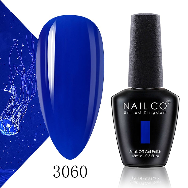 NAILCO Shining Glitter Color UV Gel Nail Polish Manicure LED Gel Varnish Soak Off Gel Lak Nail Art Design Gel Lacquer Unghie Set