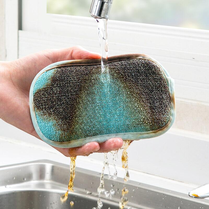 Sponge Rag Cleaning Cloth For Washing Dishs Kitchen Supplies Kitchen Double Side Absorbent Dishcloth Special Soft Kitchen Tool