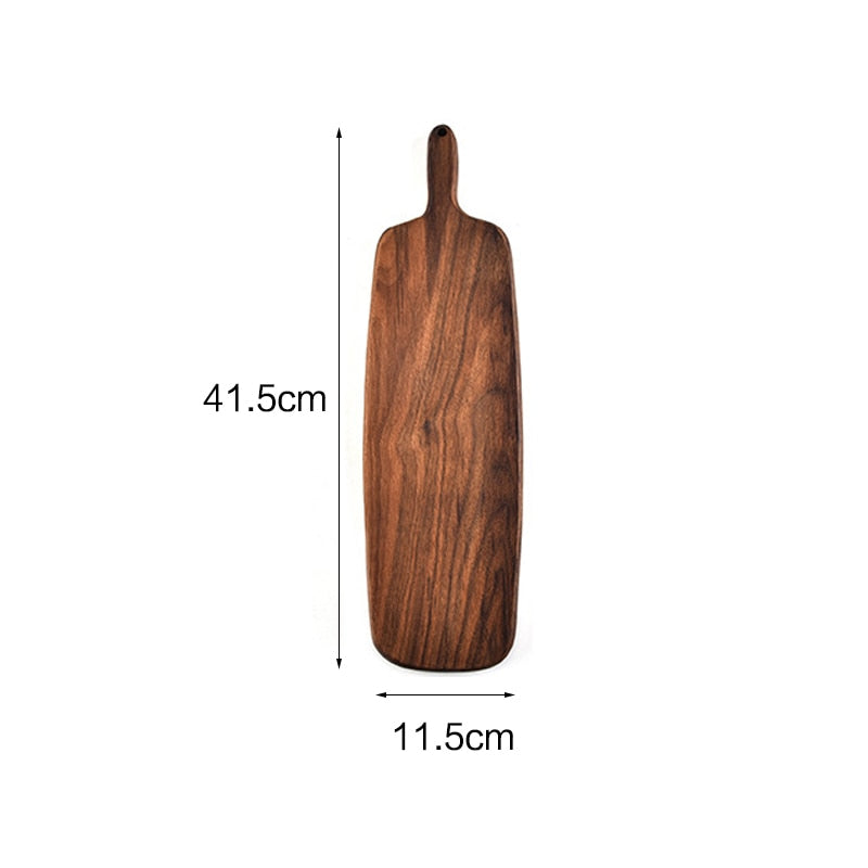 Black walnut cheese board special-shaped cutting boards solid wood rootstock hole wood board kitchen stuff