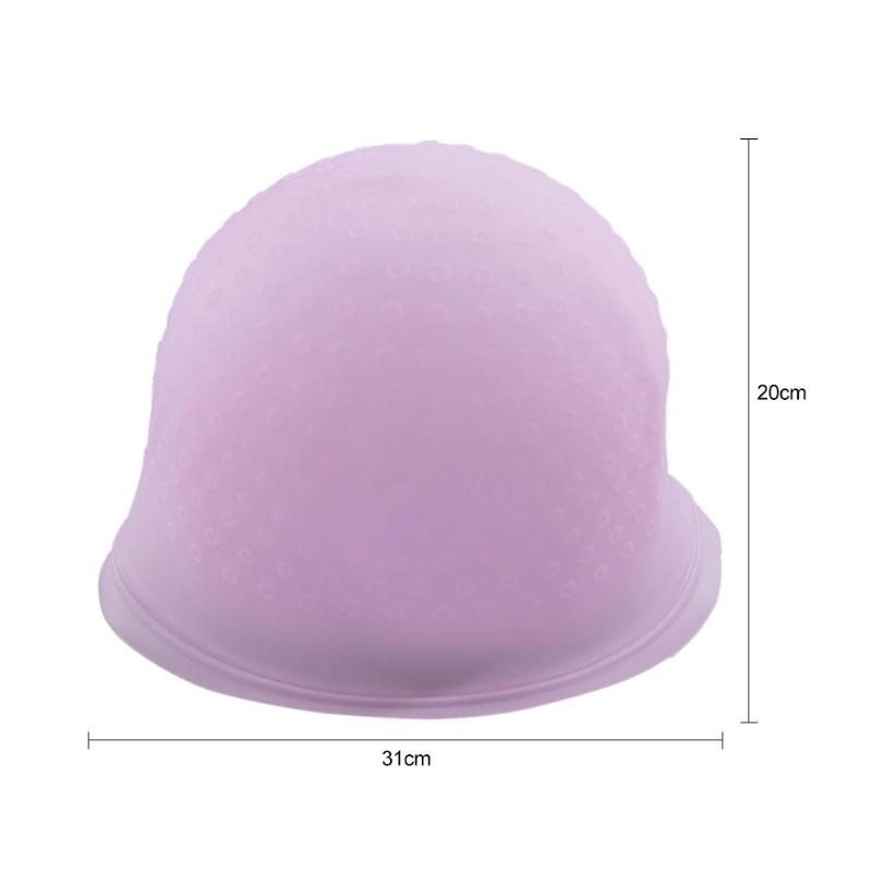 Reusable Silicone Coloring Highlighting Dye Cap Hat Hot Selling Safety Breathable Hook Women Styling Tool Hair Dyeing Tool