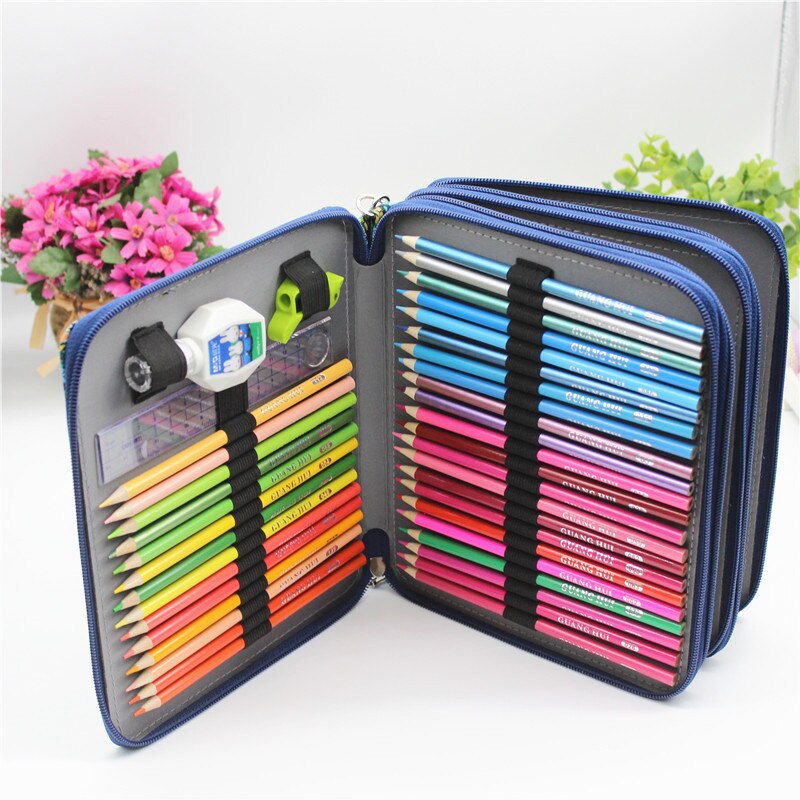 Kawaii Pencil Case Big 120 Holes Pen Box for Girls Boys Back to School Pencilcase Large Cute Penal Cartridge Bag Stationery Kit