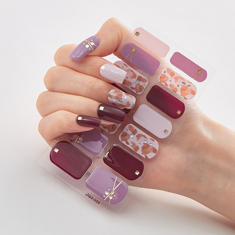 Three Sorts 0f Nail Stickers Self Adhesive Nail Sticker Nails Art Decoration Nail Designs Nails Sticker Designer Full Beauty