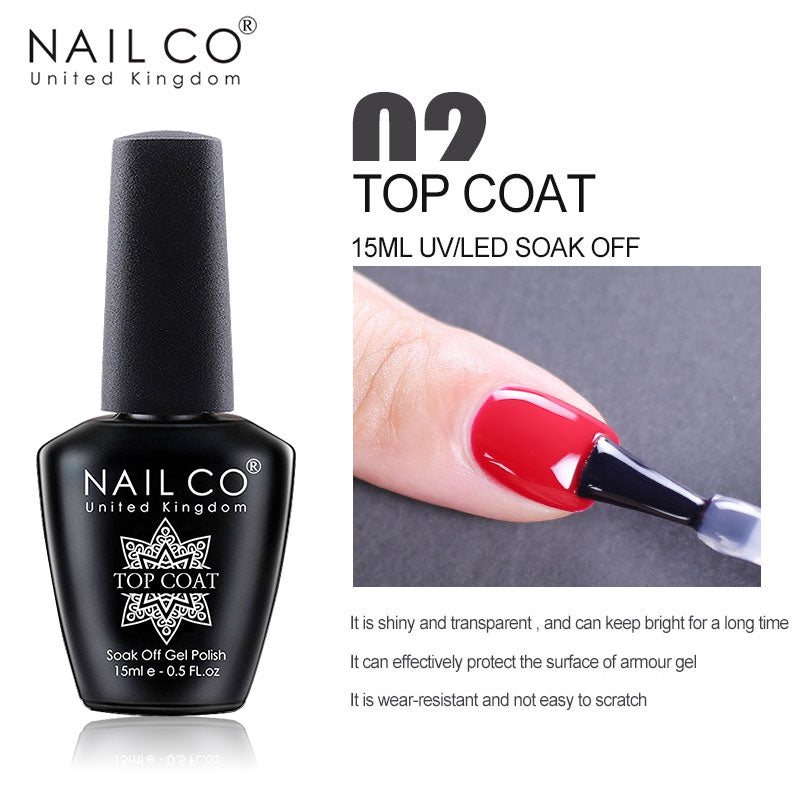 NAILCO 15ml Pink Colors Series Semi Permanent Nail Gel Varnish Polish Soak Off White Red UV Nail Art Gel Nail Polish Gel Lacquer