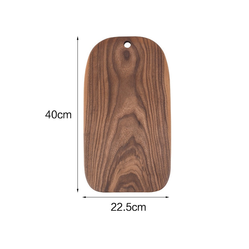 Black walnut cheese board special-shaped cutting boards solid wood rootstock hole wood board kitchen stuff